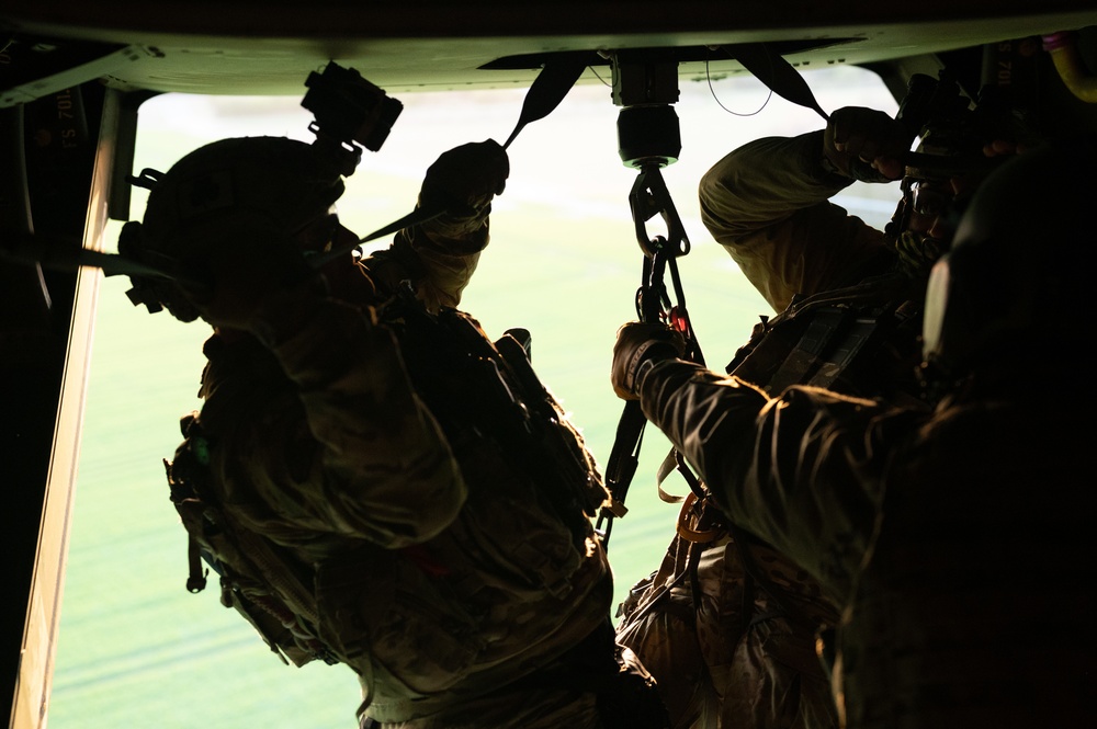 321st Special Tactics Squadron Fast Rope Training