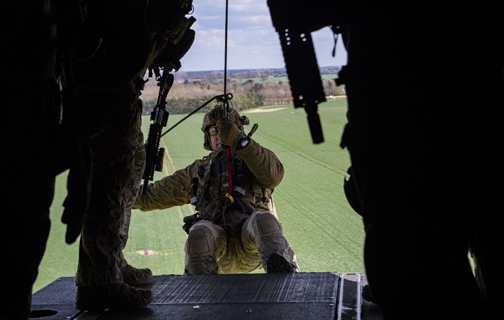 321st Special Tactics Squadron Fast Rope Training