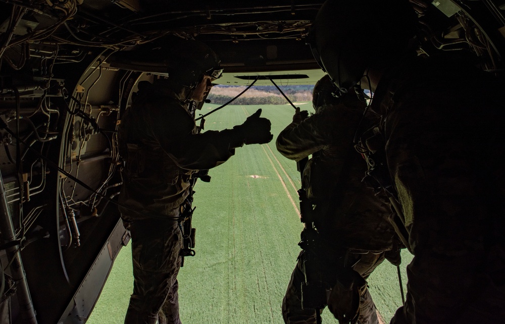 321st Special Tactics Squadron Fast Rope Training