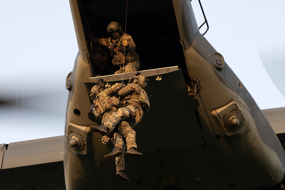 321st Tactics Squadron Fast Rope Training