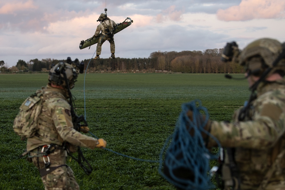 321st Special Tactics Squadron Fast Rope Training