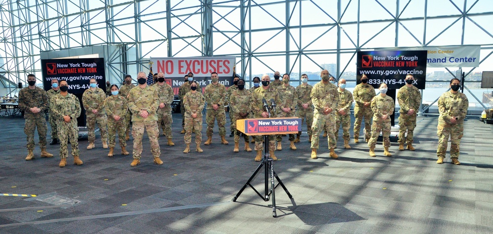 NY National Guard Soldiers at Javits Convention Center