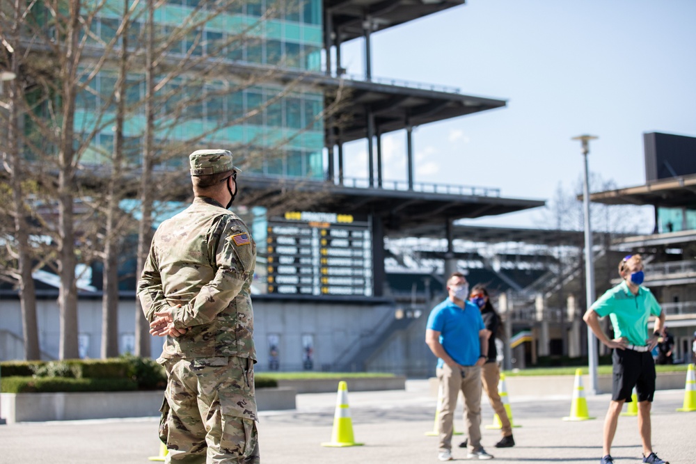 Indianapolis Motor Speedway Vaccine Clinic with IU Health