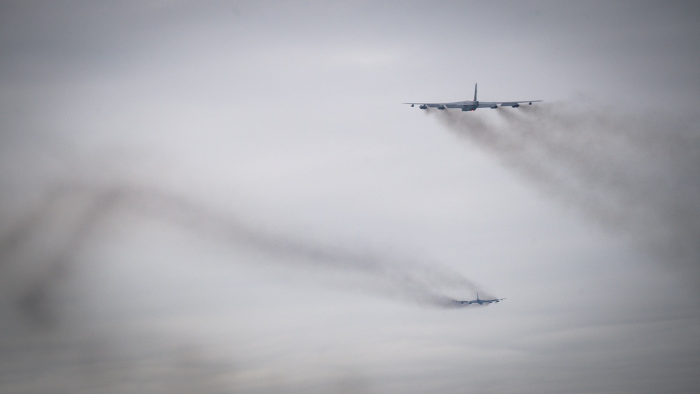 B-52s take off for deployment