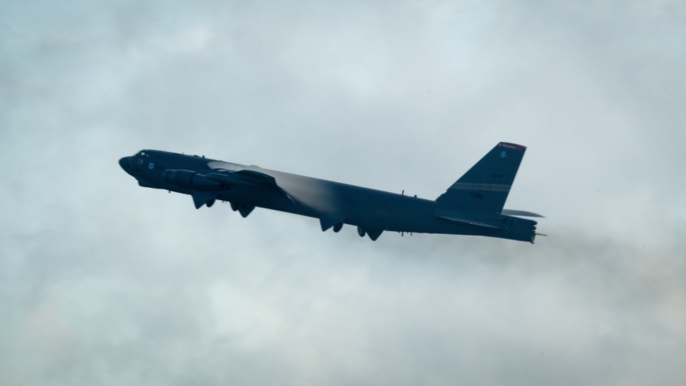 B-52s take off for deployment