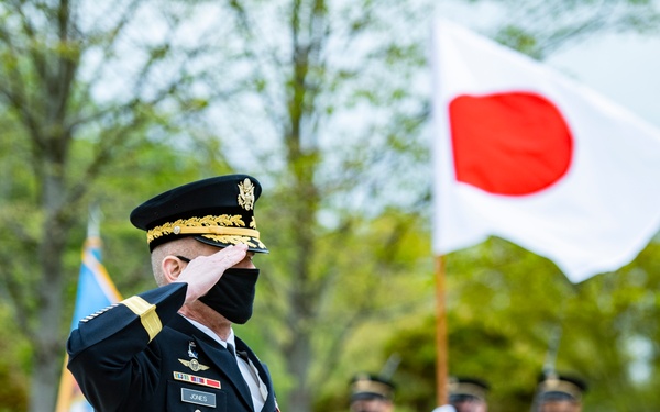 Prime Minister of Japan Yoshihide Suga Visits Arlington National Cemetery