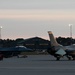 U.S. Air Force fighter jets park during sun rise during Sentry Savannah