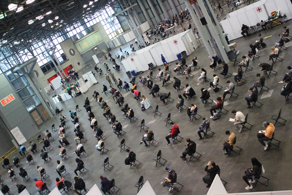 10K a day at Javits Mass Vaccination Site in New York