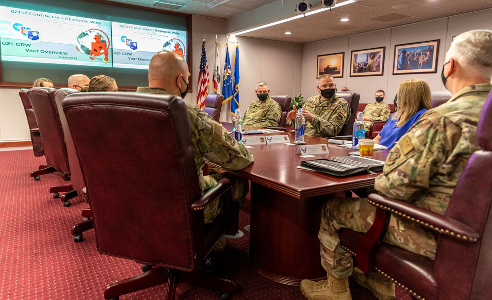 USAFEC command team visits West Coast Devil Raiders