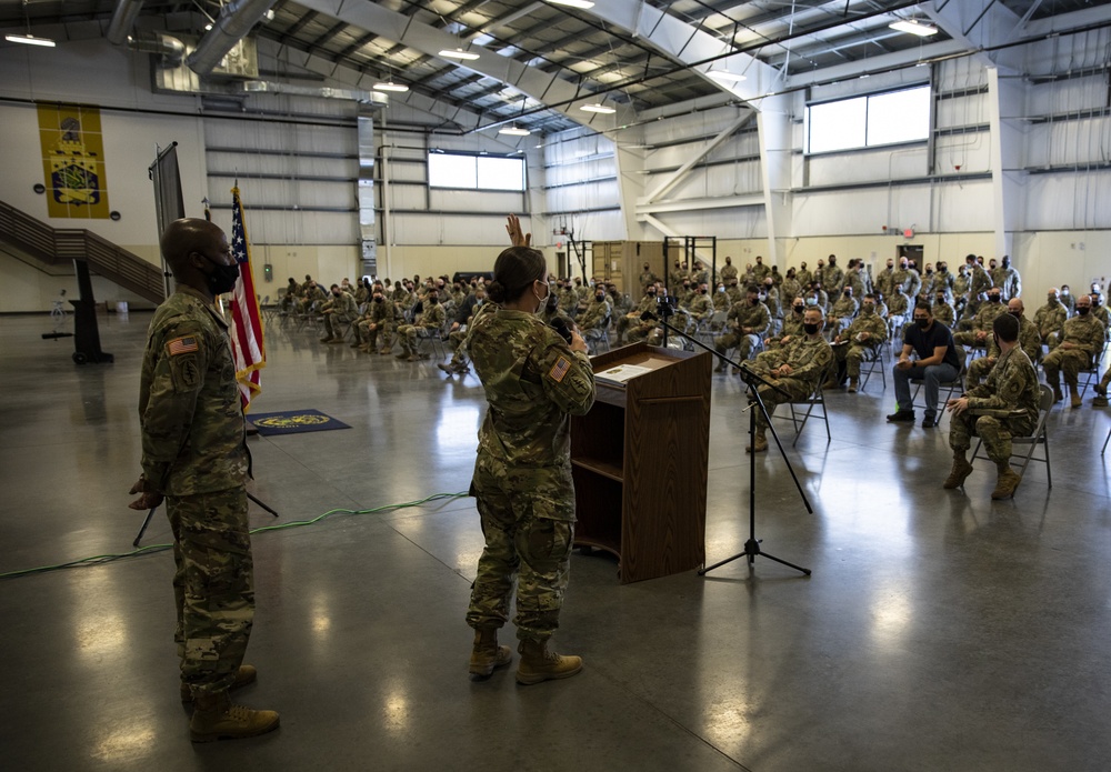 110th Chem. Bn. conducts town hall for EDRE