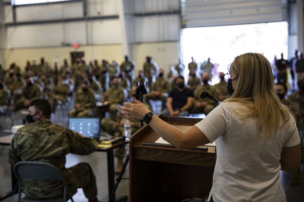 110th Chem. Bn. conducts town hall for EDRE