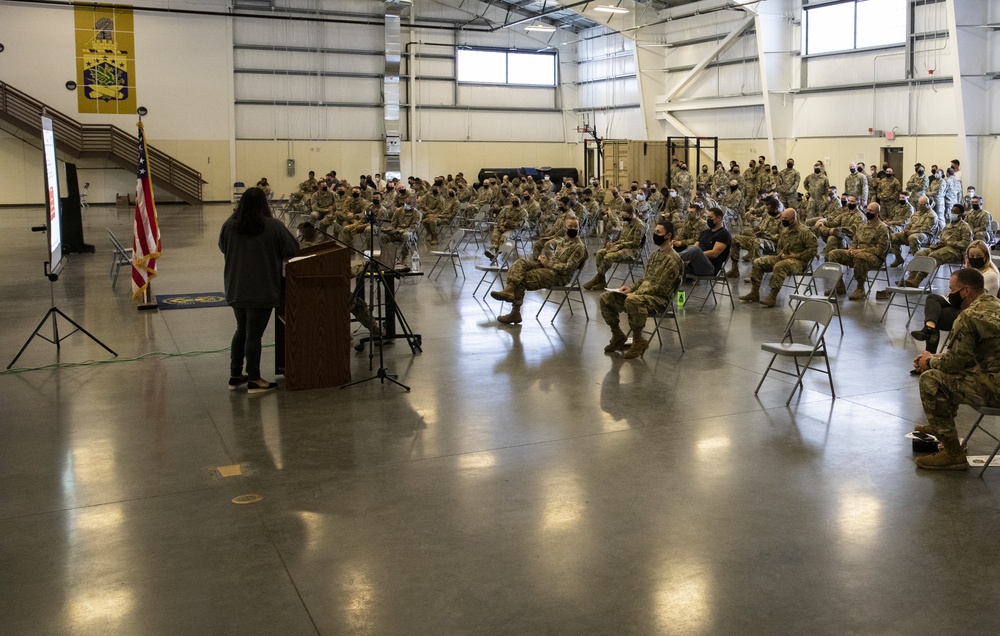 110th Chem. Bn. conducts town hall for EDRE