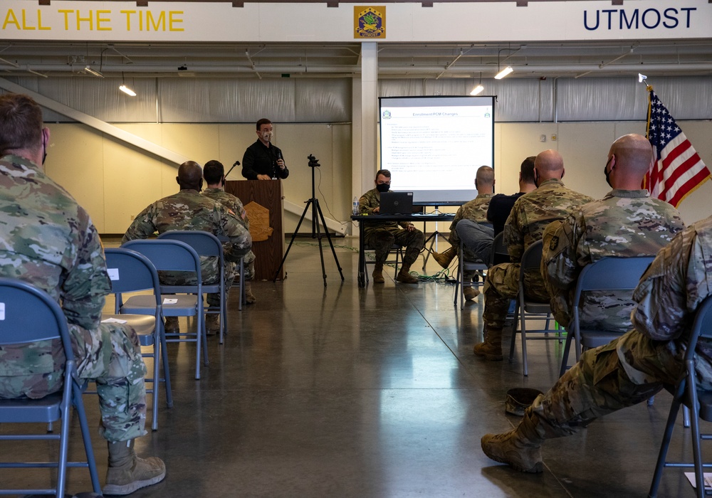 110th Chem. Bn. conducts town hall for EDRE