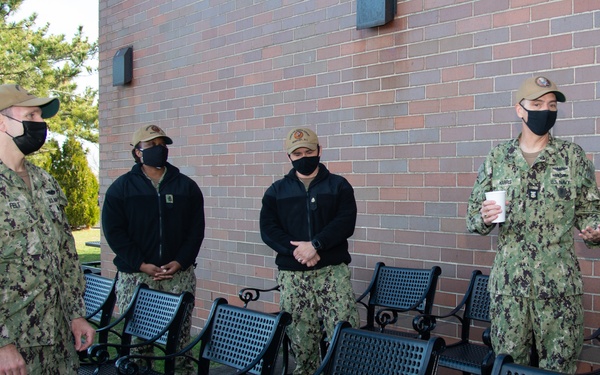 Rear Adm. Garvin Visits Newport