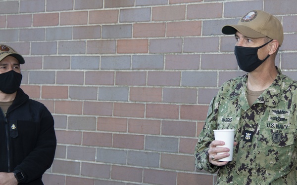 Rear Adm. Garvin Visits Newport