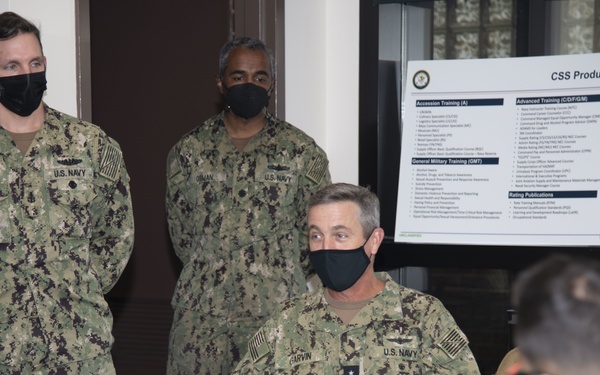 Rear Adm. Garvin Visits Newport