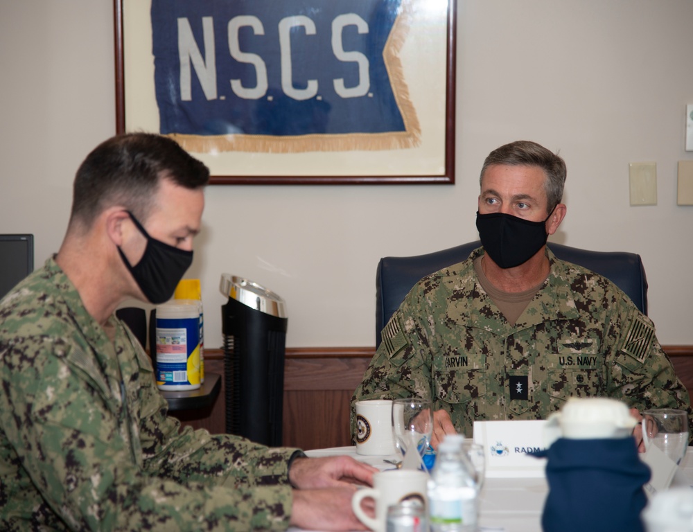 Rear Adm. Garvin Visits Newport