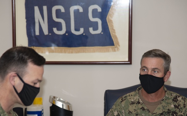 Rear Adm. Garvin Visits Newport