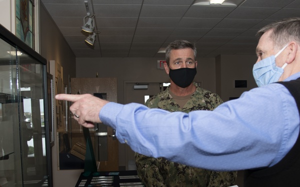 Rear Adm. Garvin Visits Newport