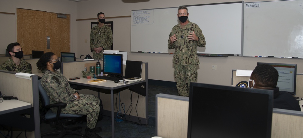 Rear Adm. Garvin Visits Newport