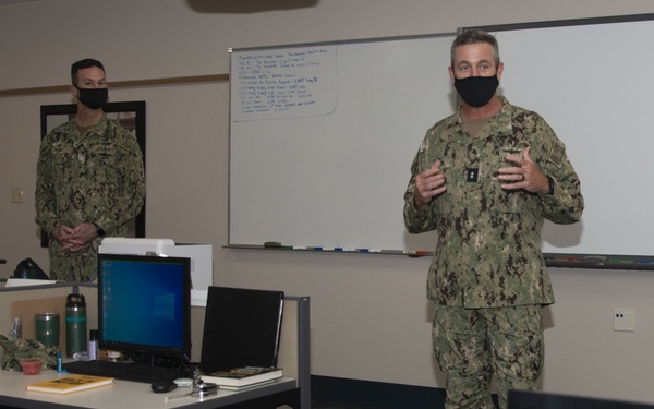 Rear Adm. Garvin Visits Newport
