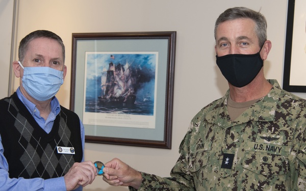 Rear Adm. Garvin Visits Newport