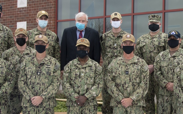 Rear Adm. Garvin Visits Newport