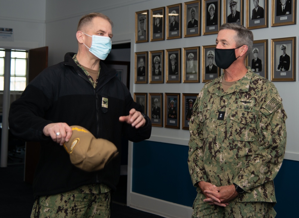 Rear Adm. Garvin Visits Newport