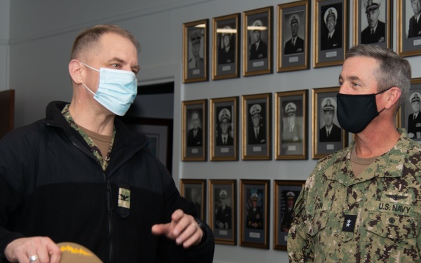 Rear Adm. Garvin Visits Newport