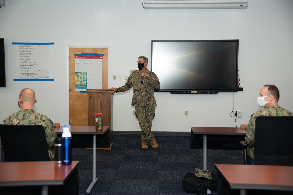 Rear Adm. Garvin Visits Newport