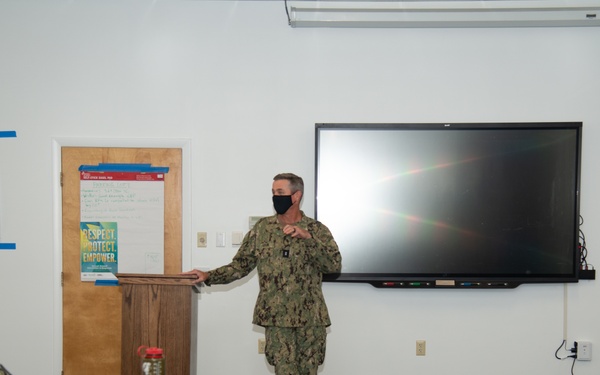 Rear Adm. Garvin Visits Newport