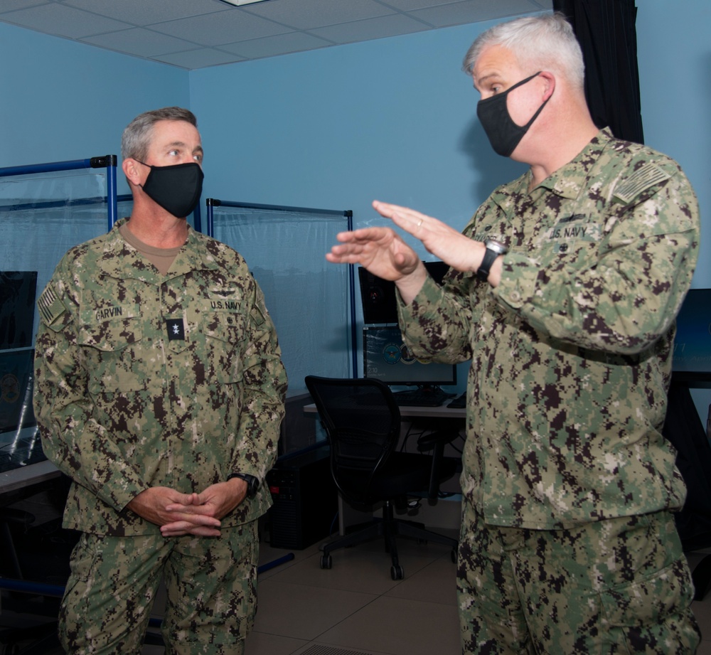 Rear Adm. Garvin Visits Newport