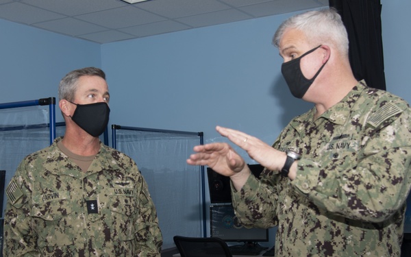 Rear Adm. Garvin Visits Newport