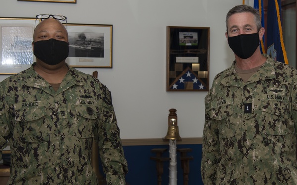 Rear Adm. Garvin Visits Newport