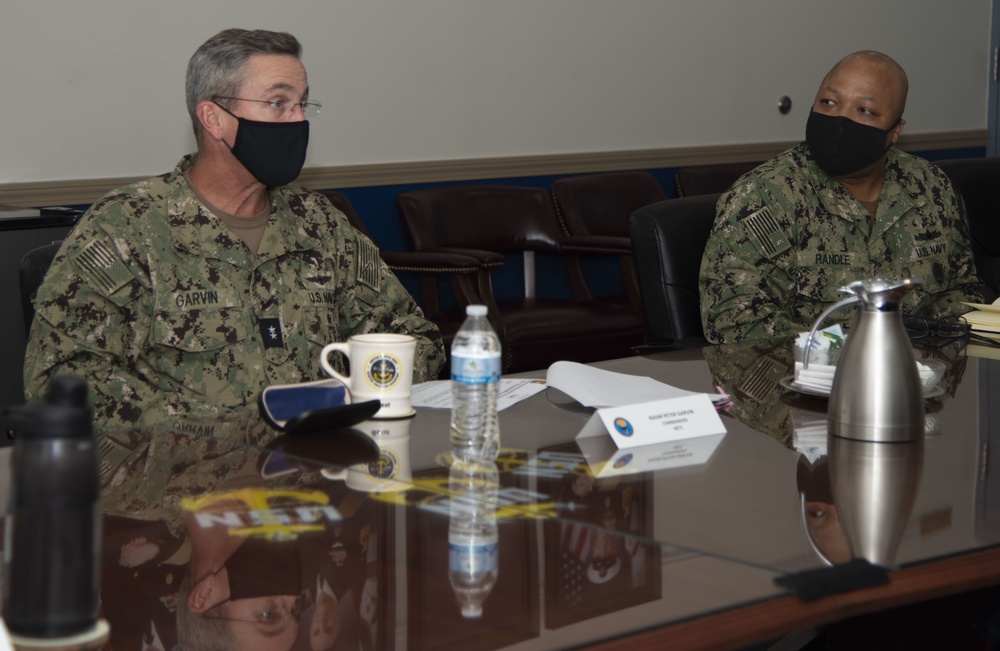 Rear Adm. Garvin Visits Newport