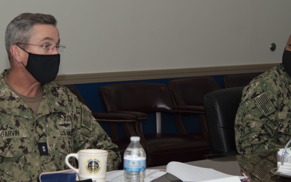Rear Adm. Garvin Visits Newport