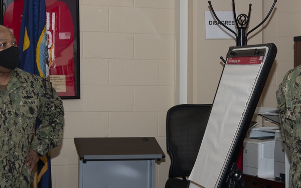 Rear Adm. Garvin Visits Newport