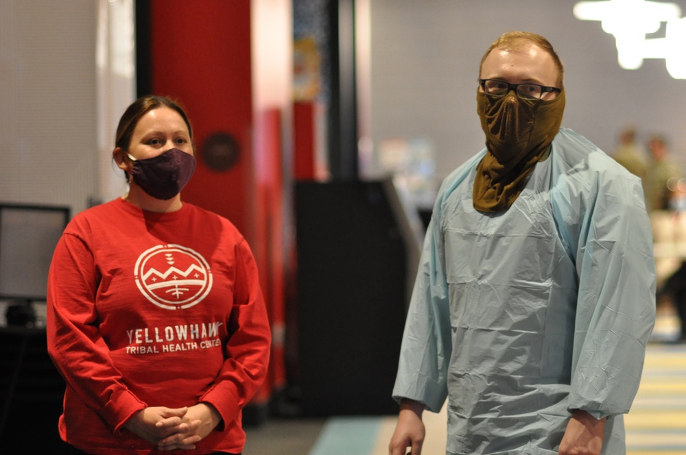 Oregon Guard, Confederated Tribes of the Umatilla hold COVID vaccination clinic