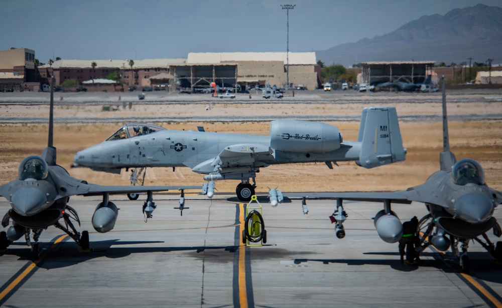 121st Fighter Squadron supports Green Flag 21-06 at Nellis AFB