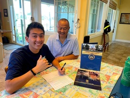 Military child kayaks into future