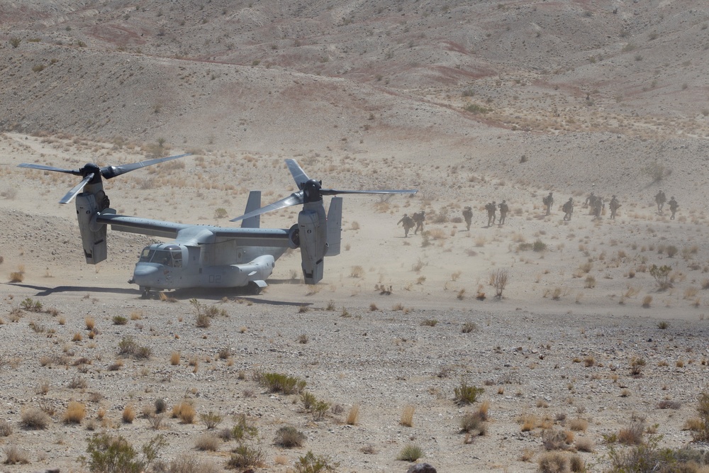 U.S. Marines conduct Regimental Air Assault Course