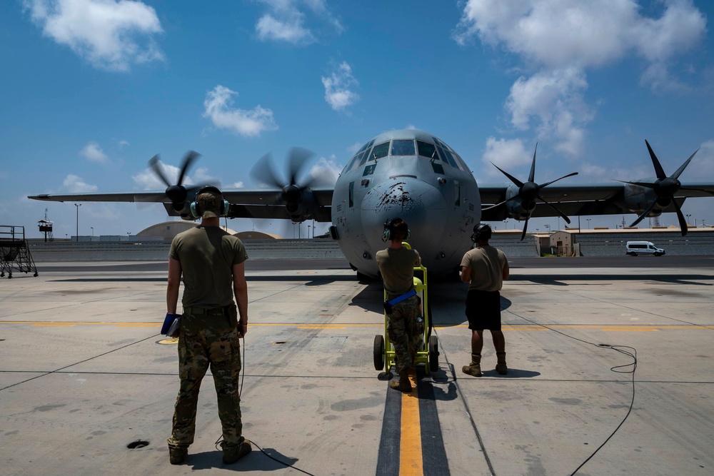82 ERQS PJs HALO jump over East Africa