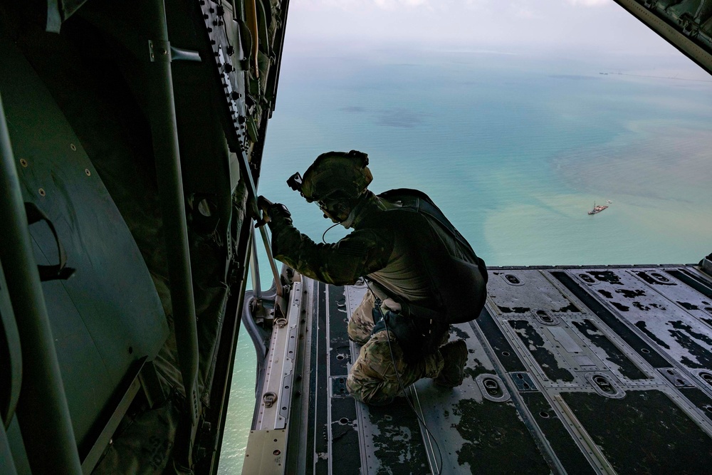 82 ERQS PJs HALO jump over East Africa