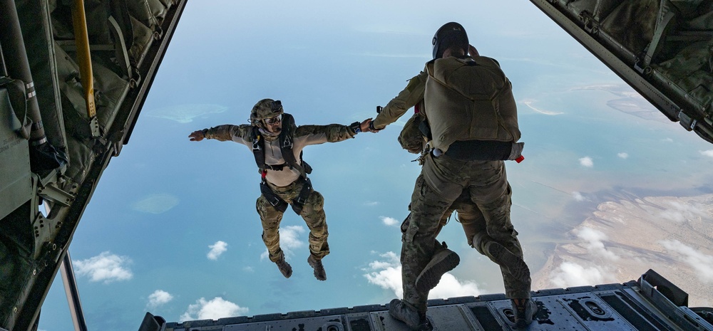 82 ERQS PJs HALO jump over East Africa