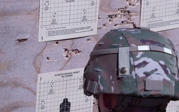 Nebraska Army National Guard MPs Conduct M4 Zeroing