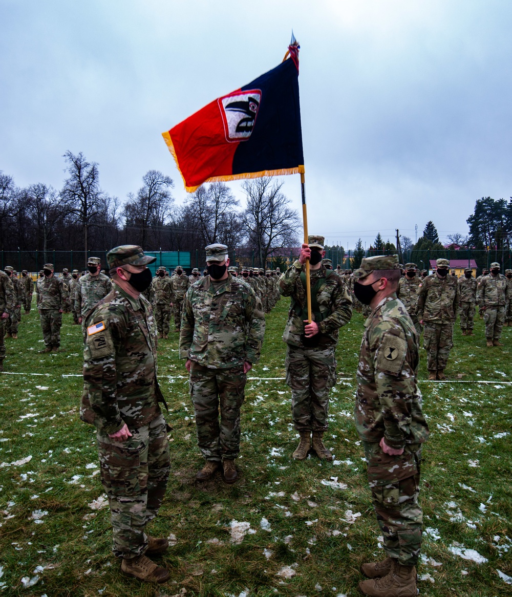 TF Raven unfurl the colors of the 81st SBCT