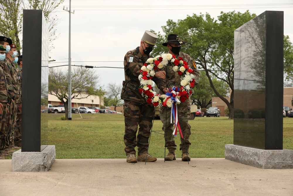Partners in Tribute:  First Team hosts French Wreath Laying Ceremony