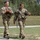 Soldiers walking after shooting