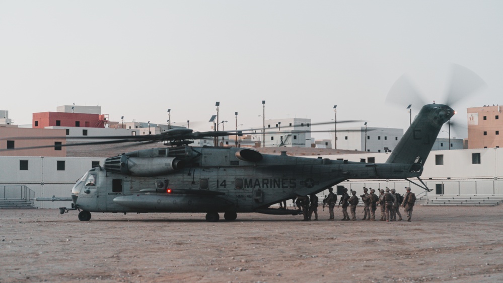 U.S. Marines Conduct a Non-combatant Evacuation Operation Exercise