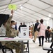 U.S. service members aid FEMA at the new CVC in Greenbelt, MD